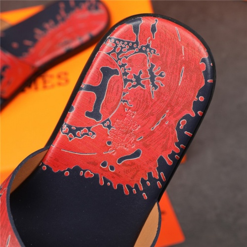 Replica Hermes Slippers For Men #915615 $48.00 USD for Wholesale