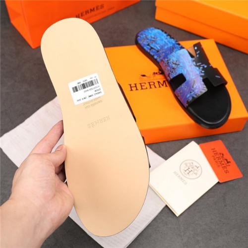 Replica Hermes Slippers For Men #915616 $48.00 USD for Wholesale