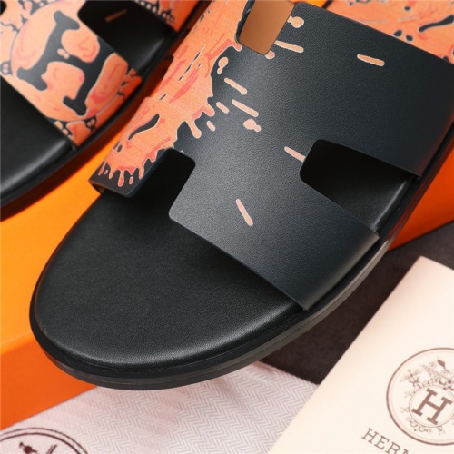Replica Hermes Slippers For Men #915619 $48.00 USD for Wholesale