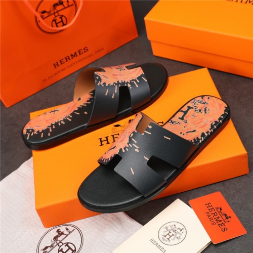 Replica Hermes Slippers For Men #915619 $48.00 USD for Wholesale