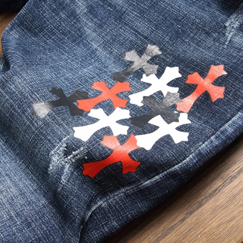 Replica Chrome Hearts Jeans For Men #915984 $50.00 USD for Wholesale