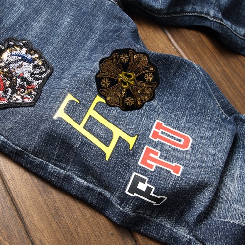 Replica Chrome Hearts Jeans For Men #915984 $50.00 USD for Wholesale