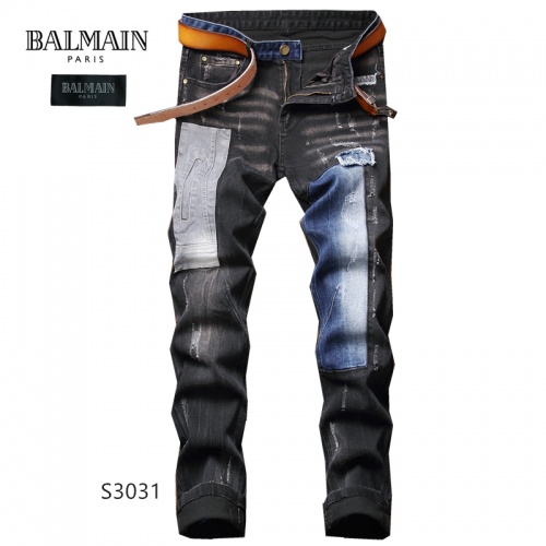 Balmain Jeans For Men #916003 $50.00 USD, Wholesale Replica Balmain Jeans