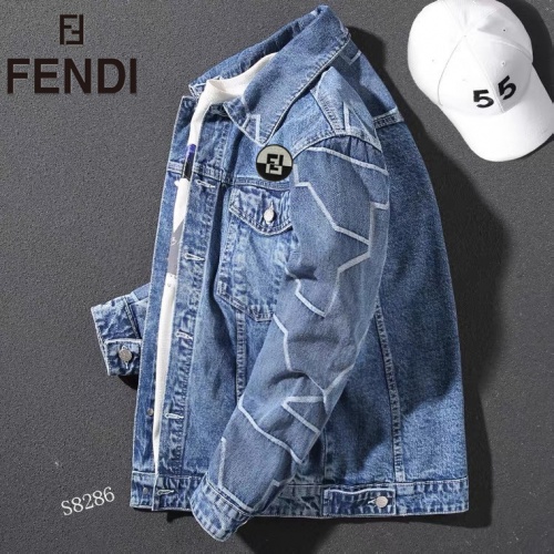 Replica Fendi Jackets Long Sleeved For Men #916065 $61.00 USD for Wholesale