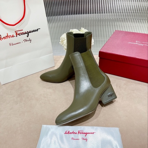 Salvatore Ferragamo Boots For Women #916137 $128.00 USD, Wholesale Replica Salvatore Ferragamo Boots