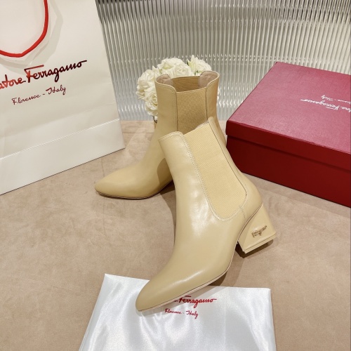 Salvatore Ferragamo Boots For Women #916138 $128.00 USD, Wholesale Replica Salvatore Ferragamo Boots