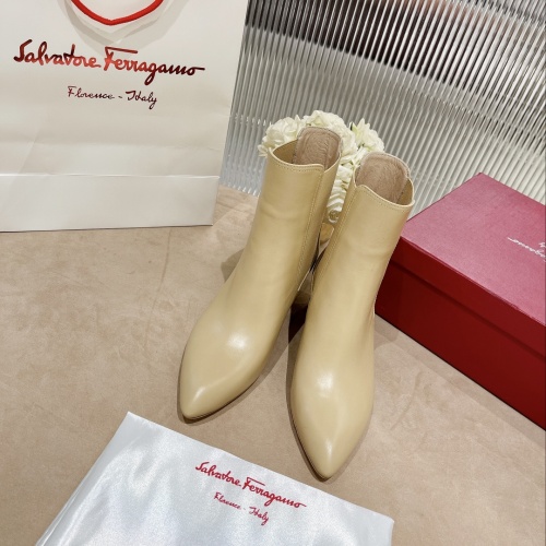 Replica Salvatore Ferragamo Boots For Women #916138 $128.00 USD for Wholesale