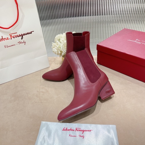 Salvatore Ferragamo Boots For Women #916139 $128.00 USD, Wholesale Replica Salvatore Ferragamo Boots