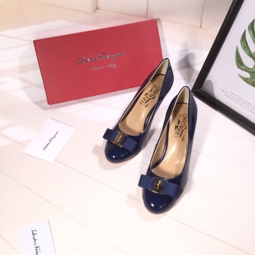 Salvatore Ferragamo High-Heeled Shoes For Women #916157 $85.00 USD, Wholesale Replica Salvatore Ferragamo High-Heeled Shoes