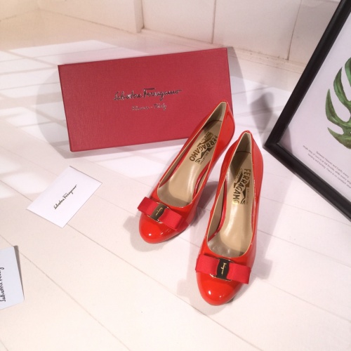 Ferragamo Salvatore High-Heeled Shoes For Women #916160