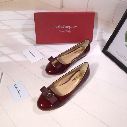 Salvatore Ferragamo Flat Shoes For Women #916173 $82.00 USD, Wholesale Replica Salvatore Ferragamo Flat Shoes