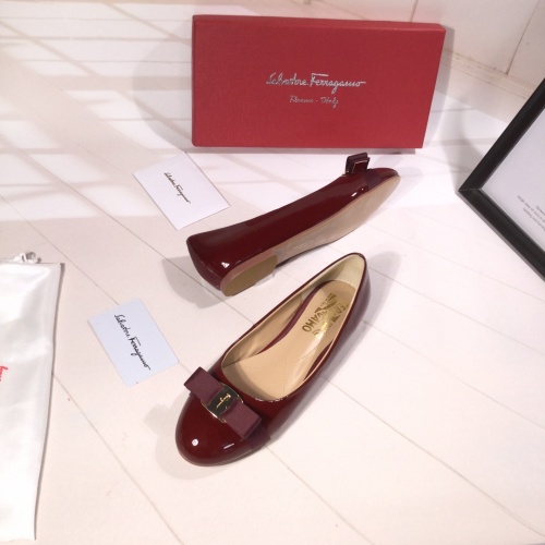 Replica Salvatore Ferragamo Flat Shoes For Women #916173 $82.00 USD for Wholesale