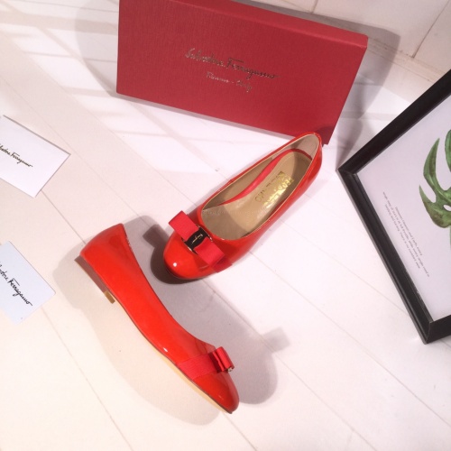 Replica Salvatore Ferragamo Flat Shoes For Women #916174 $82.00 USD for Wholesale