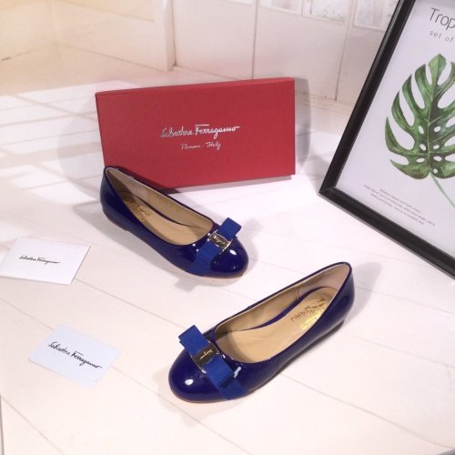 Replica Salvatore Ferragamo Flat Shoes For Women #916175 $82.00 USD for Wholesale