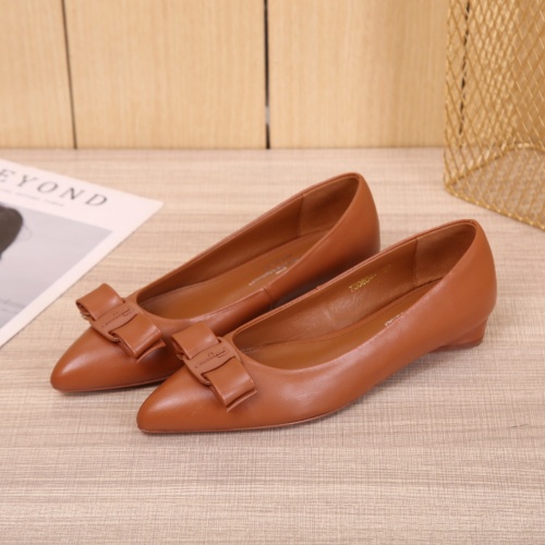 Ferragamo Salvatore FS Flat Shoes For Women #916184