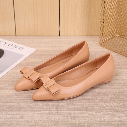 Ferragamo Salvatore FS Flat Shoes For Women #916185