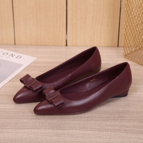 Ferragamo Salvatore FS Flat Shoes For Women #916186