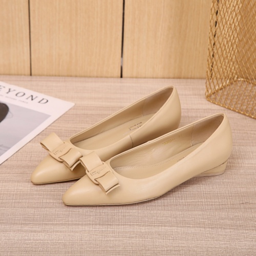 Salvatore Ferragamo Flat Shoes For Women #916188 $85.00 USD, Wholesale Replica Salvatore Ferragamo Flat Shoes
