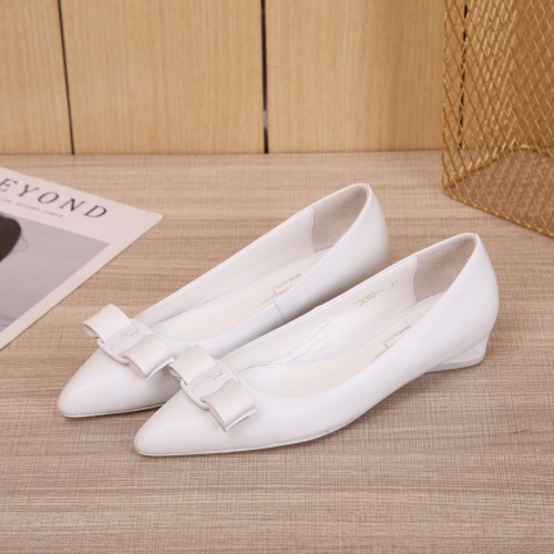 Salvatore Ferragamo Flat Shoes For Women #916189 $85.00 USD, Wholesale Replica Salvatore Ferragamo Flat Shoes