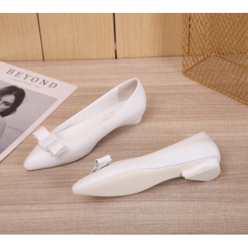 Replica Salvatore Ferragamo Flat Shoes For Women #916189 $85.00 USD for Wholesale