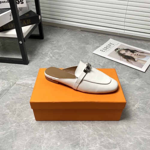 Replica Hermes Slippers For Women #916234 $88.00 USD for Wholesale