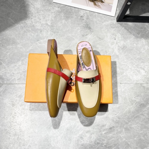 Replica Hermes Slippers For Women #916236 $88.00 USD for Wholesale