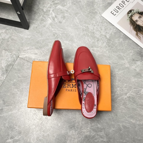 Replica Hermes Slippers For Women #916242 $88.00 USD for Wholesale