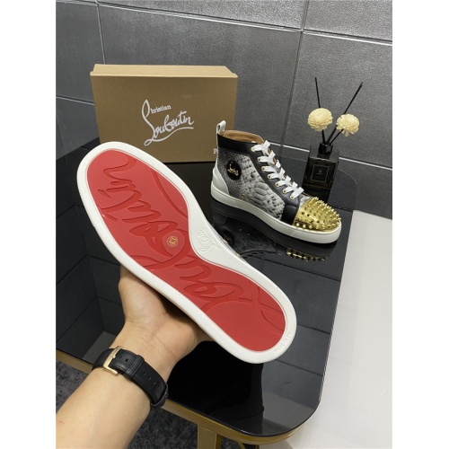 Replica Christian Louboutin High Tops Shoes For Men #916265 $98.00 USD for Wholesale