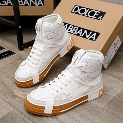 Dolce &amp; Gabbana D&amp;G High Top Shoes For Men #916275 $105.00 USD, Wholesale Replica Dolce &amp; Gabbana D&amp;G High Top Shoes