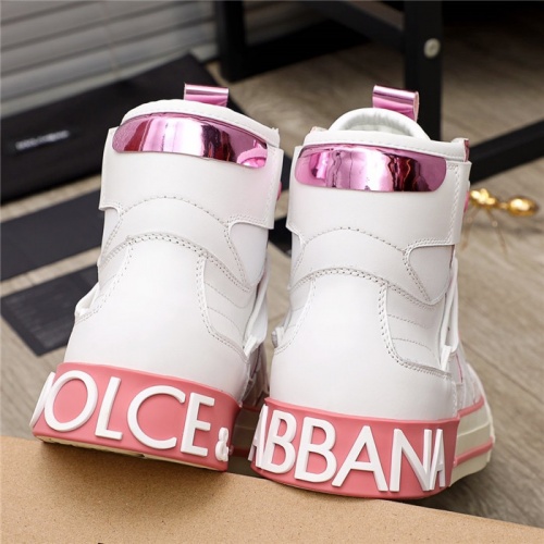Replica Dolce & Gabbana D&G High Top Shoes For Men #916276 $105.00 USD for Wholesale