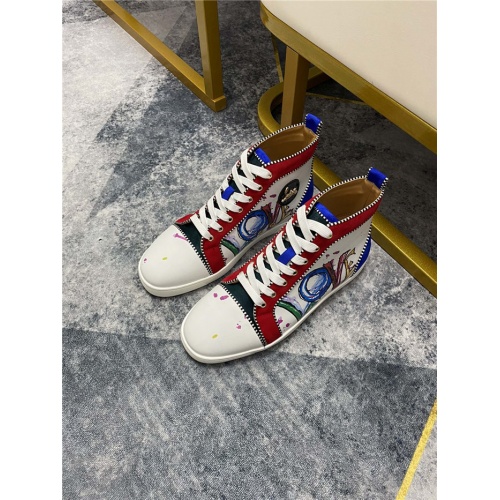 Replica Christian Louboutin High Tops Shoes For Women #916279 $98.00 USD for Wholesale