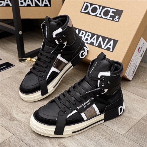 Dolce &amp; Gabbana D&amp;G High Top Shoes For Women #916283 $105.00 USD, Wholesale Replica D&amp;G High Top Shoes