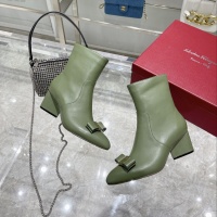 $128.00 USD Salvatore Ferragamo Boots For Women #916145
