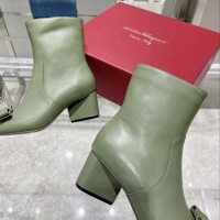 $128.00 USD Salvatore Ferragamo Boots For Women #916145