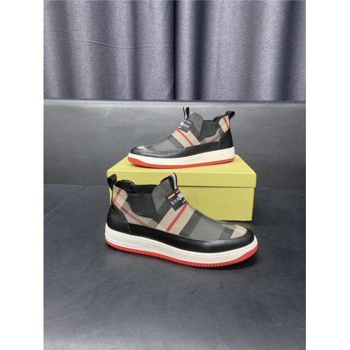 Burberry High Tops Shoes For Men #916547 $76.00 USD, Wholesale Replica Burberry High Tops Shoes