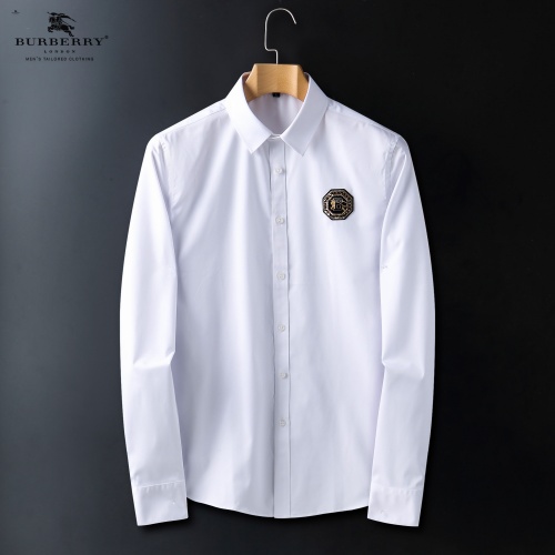 Burberry Shirts Long Sleeved For Men #916746 $56.00 USD, Wholesale Replica Burberry Shirts
