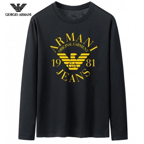 Armani T-Shirts Long Sleeved For Men #916848 $35.00 USD, Wholesale Replica Armani T-Shirts