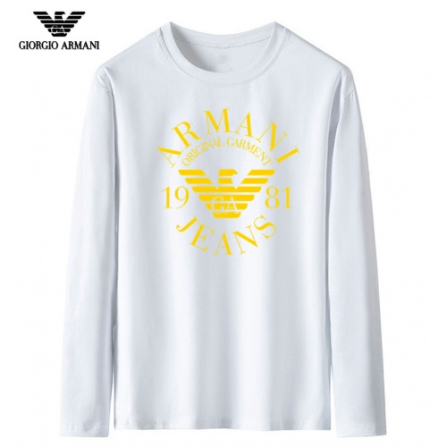 Armani T-Shirts Long Sleeved For Men #916849 $35.00 USD, Wholesale Replica Armani T-Shirts