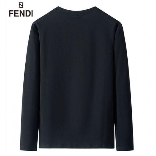Replica Fendi T-Shirts Long Sleeved For Men #916870 $35.00 USD for Wholesale