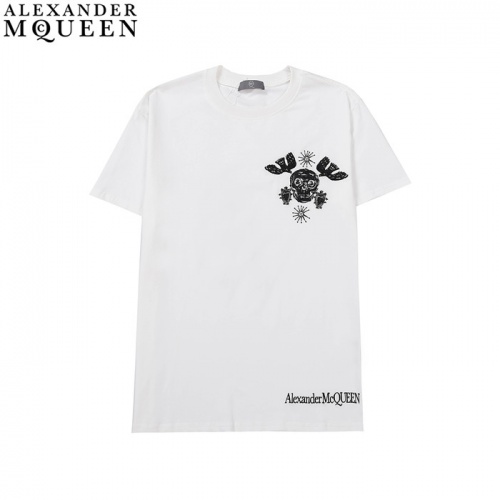Alexander McQueen T-shirts Short Sleeved For Men #916905 $29.00 USD, Wholesale Replica Alexander McQueen T-shirts