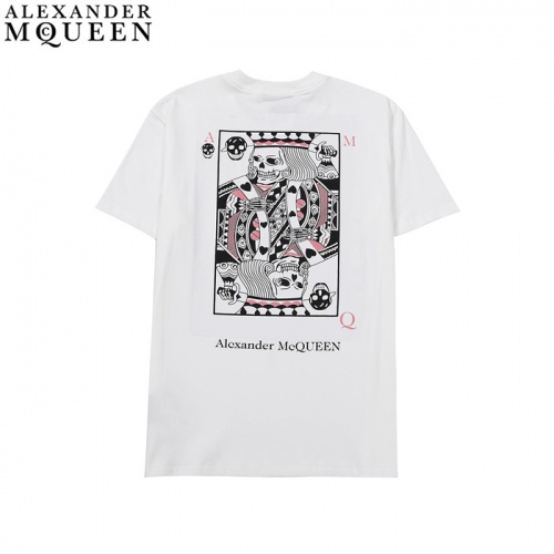 Alexander McQueen T-shirts Short Sleeved For Men #916907 $29.00 USD, Wholesale Replica Alexander McQueen T-shirts