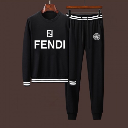 Fendi Tracksuits Long Sleeved For Men #917095 $88.00 USD, Wholesale Replica Fendi Tracksuits