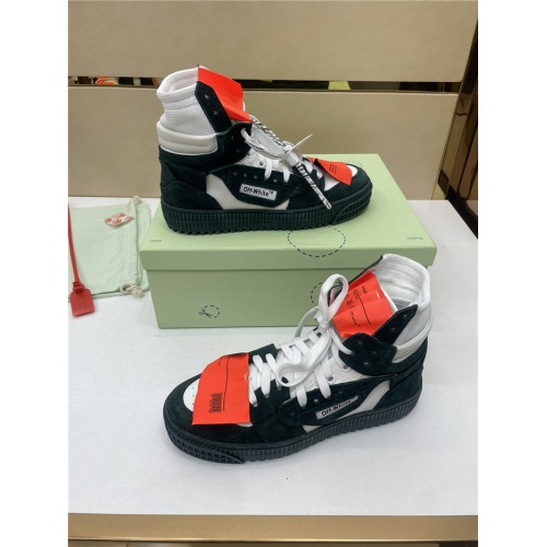 Replica Off-White High Tops Shoes For Men #917113 $112.00 USD for Wholesale