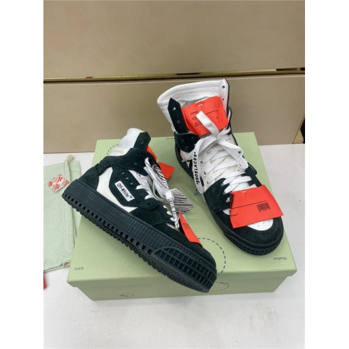 Replica Off-White High Tops Shoes For Men #917113 $112.00 USD for Wholesale
