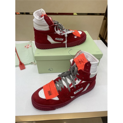 Replica Off-White High Tops Shoes For Men #917114 $112.00 USD for Wholesale