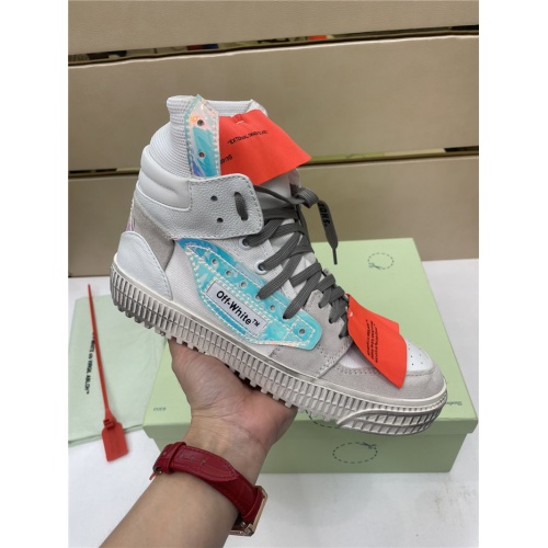 Replica Off-White High Tops Shoes For Men #917115 $112.00 USD for Wholesale