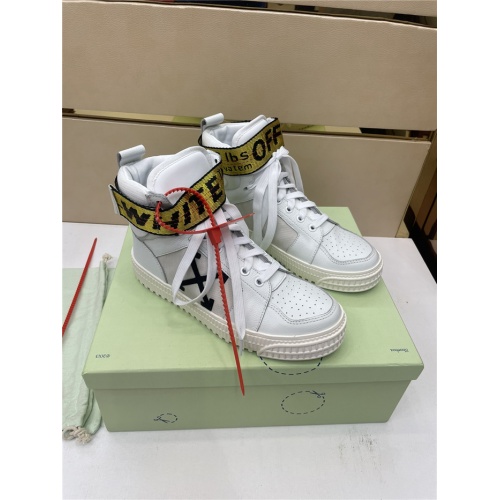 Off-White High Tops Shoes For Men #917116 $112.00 USD, Wholesale Replica Off-White High Tops Shoes