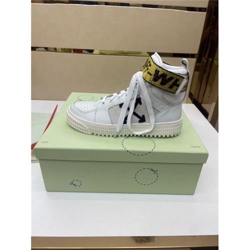 Replica Off-White High Tops Shoes For Men #917116 $112.00 USD for Wholesale