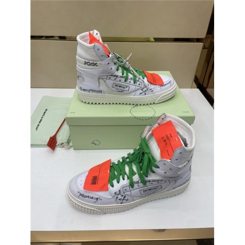 Replica Off-White High Tops Shoes For Men #917118 $112.00 USD for Wholesale