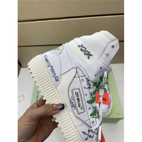 Replica Off-White High Tops Shoes For Men #917118 $112.00 USD for Wholesale